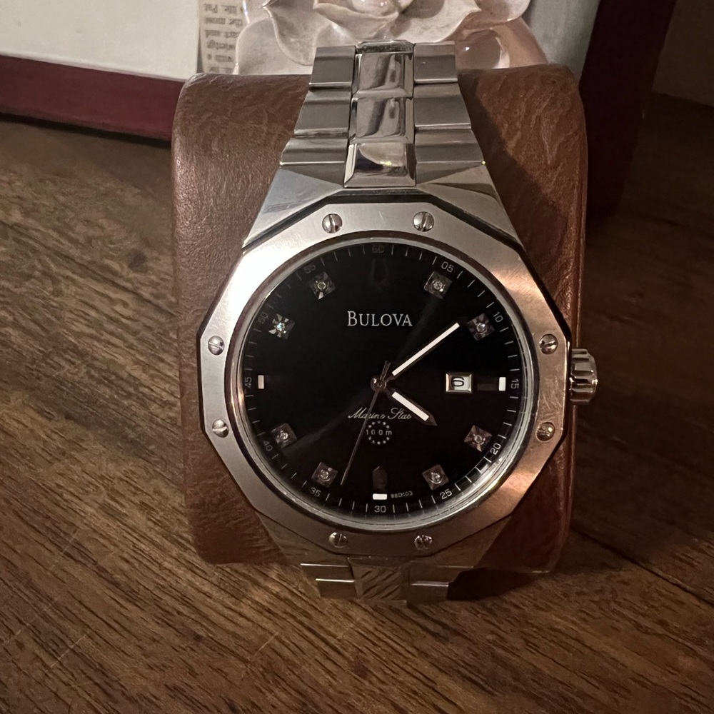 Mens Bulova Marine Star 100m watch